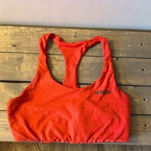 Adidas (M) red sports bra.